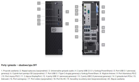 Dell Optiplex 7060 SFF i5-8500 256SSD 8GB W10/11 Dell Optiplex 7060 SFF i5-8500 256SSD 8GB W10/11