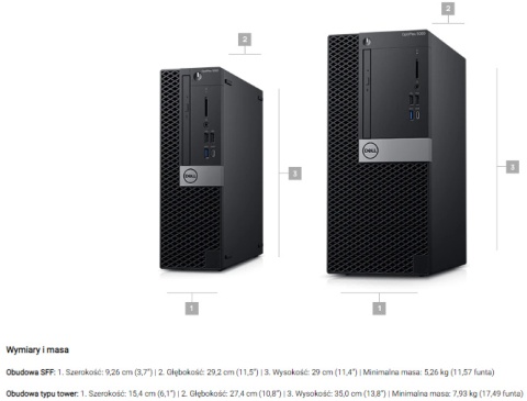 Dell Optiplex 7060 SFF i5-8500 16GB RAM 256 SSD WIN11Pro