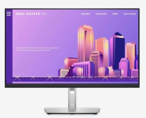 Monitor Dell P2722H 27" IPS Full HD | HDMI DP VGA | Pivot | USB Hub | Odnowiony przez Producenta