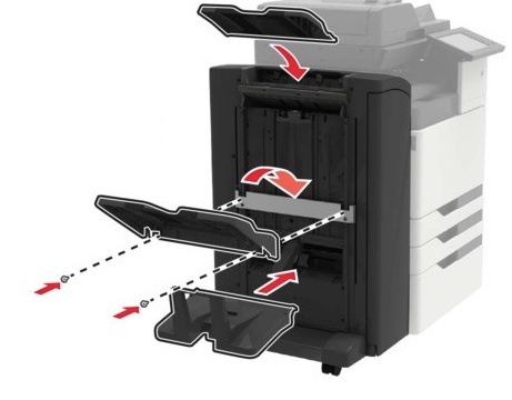 Lexmark CX923 MFP KOLOR A3 FINISHER SORTER DZIURKACZ ZSZYWACZ BROSZUROWNICA