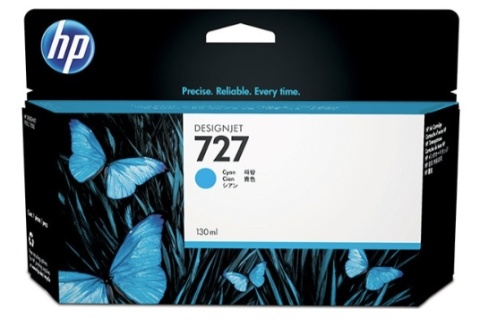 Nowy Tusz do plotera HP 727 F9J76A Niebieski Cyan 300ml T920 T1500 T2500 T2530