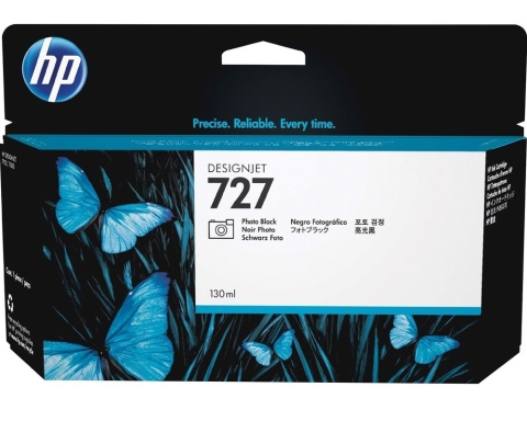 Nowy Tusz do plotera HP 727 B3P23A Photo Black 130ml T920 T1500 T2500 T2530