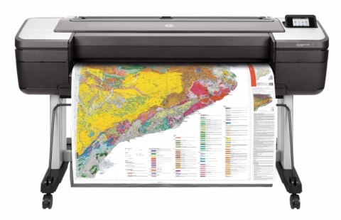 Ploter HP DesignJet T1700dr 44" PS Dual Roll CAD GIS A0 JAK NOWY 310m